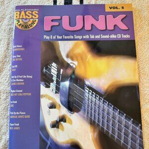 Funk Sheet Music Bass Play-Along Book and Audio Volume 5